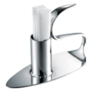 TOOTHPICK HOLDER OVAL WITH HANDLE OVAL L12 X W5 X H7.7CM SST