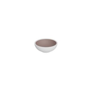TRAFALGAR BOWL WHITE AND TAUPE 85CL DALEBROOK