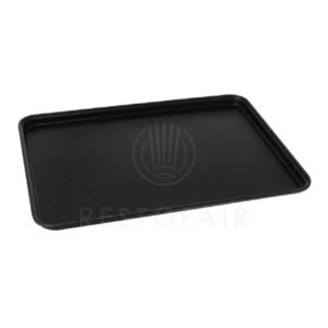 TRAY NON-SLIP BLACK RUBBER RECTANGULAR 46X36CM FIBERGLASS RECTANGULAR
