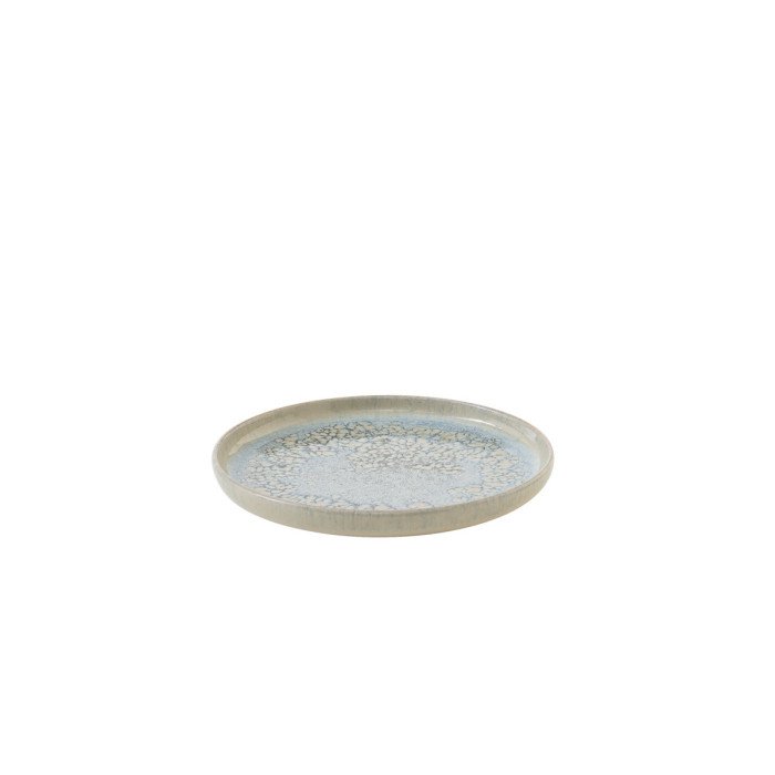TROPIC FLAT PLATE D17CM STONEWARE ACCOLADE