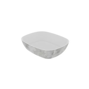 URBAN CROCK WHITE 1/2 SIZE 350CL MELAMINE DALEBROOK