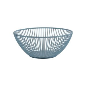 URBAN ROUND BASKET DREAM BLUE Ø20XH8CM METAL APS