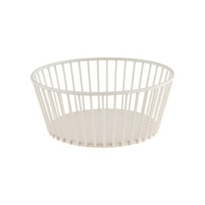 URBAN ROUND BASKET WHISPER WHITE Ø20XH8.5CM METAL APS