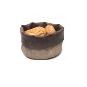 VINTAGE CACAO/VINTAGE GREYISH ROUND REVERSIBLE BREAD BASKET D15CM