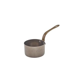 vintage mini sauce pan Ø7.8XH4.5cm steel genware