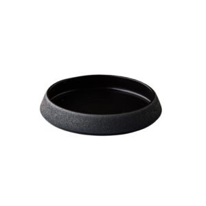 VULCANIC CONICAL DEEP PLATE BLACK D20XH3.7CM STYLE POINT
