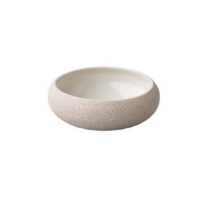 VULCANIC CURVED BOWL WHITE D19.5CH6.7CM STYLE POINT