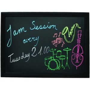 Wall-mounted blackboard rectangular black 80x60 cm Classique Securit