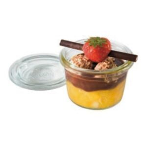 WECK GLASS MINI MOLD JAR 8CL WITH GLASS LID PACK OF 12