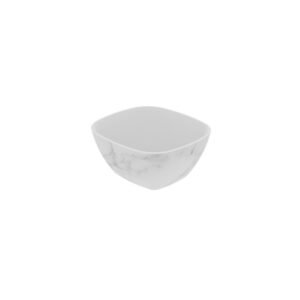 WHITE CARRARA MELAMINE 1/6 SIZE CROCK 100CL DALEBROOK