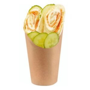 WRAP KRAFT CUP 150G PACK OF 50 Ø8CM H12CM 150G