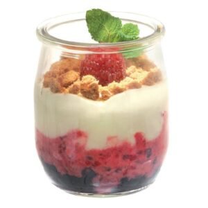 YOGURT POT GLASS PACK OF 100 L5.5 X W6.5CM 12CL